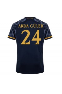 Real Madrid Arda Guler #24 Jalkapallovaatteet Vieraspaita 2023-24 Lyhythihainen